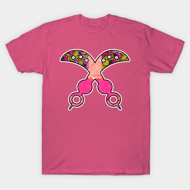 Pink Vibes Akofena T-Shirt by artbyomega